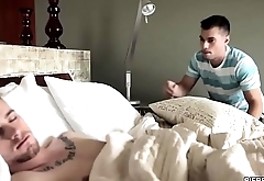 Twink guy wakes up his boyfriend