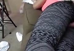 Cumshot and Creampie on Yoga Pants Ass