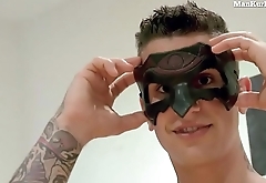Masked Stud in Horny Gay Action