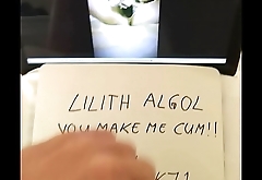 Cum tribute to Lilith Algol from Nordiclook71