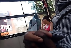 Brazilian Jerking Off On The Bus To Unaware Lady
